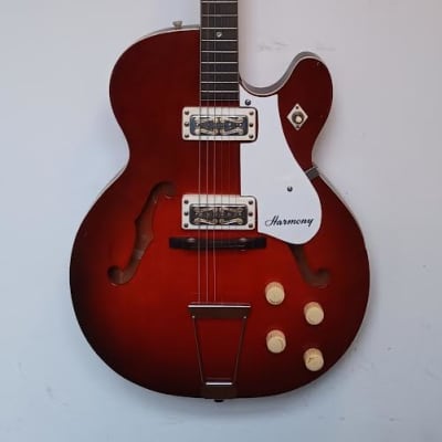 Harmony H54 Rocket II - 1960s - Red Burst for sale