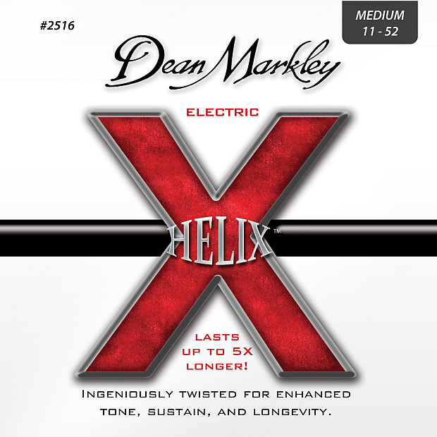 Dean Markley DM2516 Helix HD Electric Guitar Strings - Medium (11-52) image 1