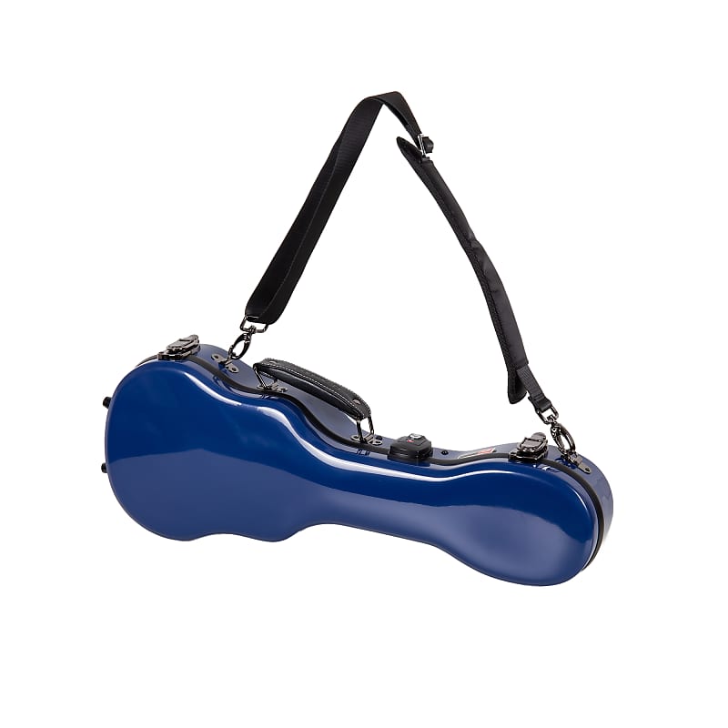 Crossrock Deluxe Fiberglass Case for Soprano Ukulele with TSA Reverb