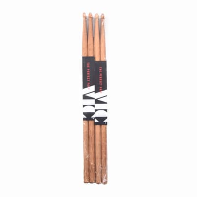 Vic Firth American Classic 5AT Terra Wood Tip Drum Sticks (3 Pair Bundle + 1 Free) image 2