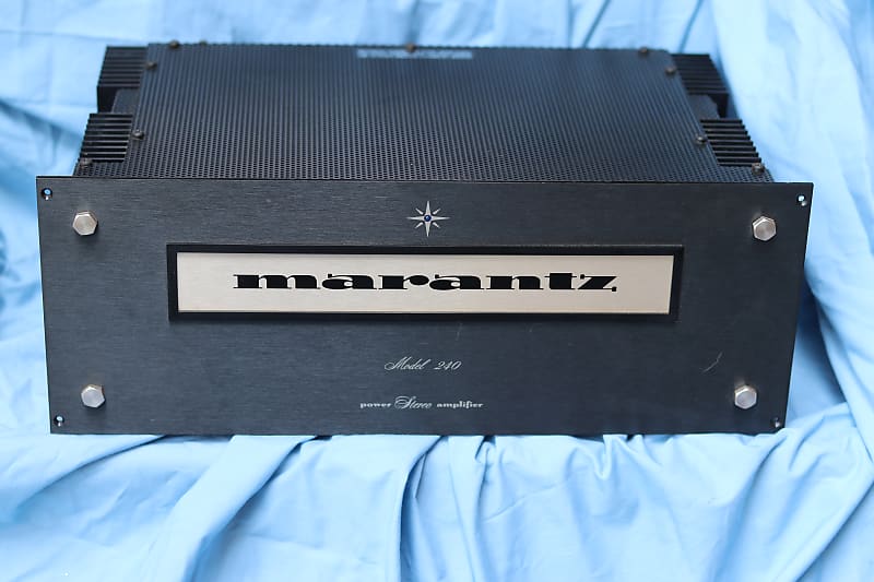 Marantz 240 power  amplifier  made in USA  black panel - black image 1