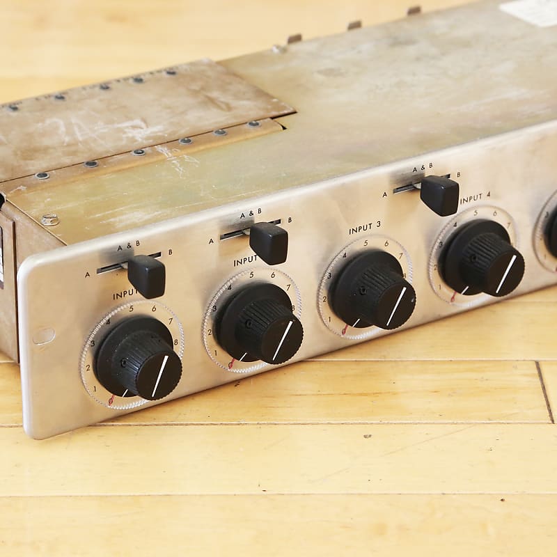 1960s Ampex AM-10 Vintage 6-Channel Solid State Mixer Recording Studio Mic  Pre Microphone Preamp