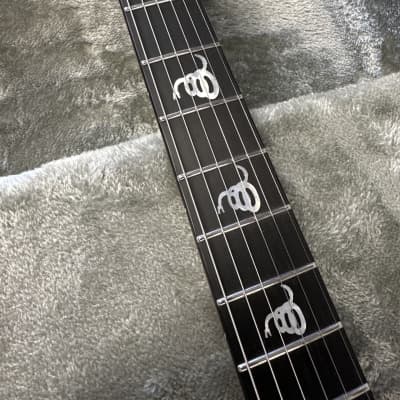 ESP CUSTOM SHOP M-II FR Black w/Snake inlays 6-String Electric Guitar w/ Case (2025) image 15