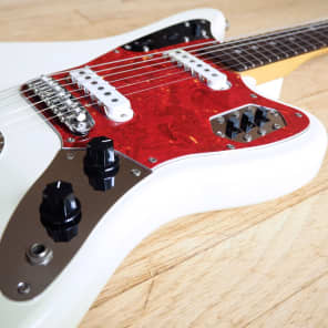 1994 Fender Jaguar '62 Vintage RI Electric Guitar JG66 Olympic White Japan MIJ image 7