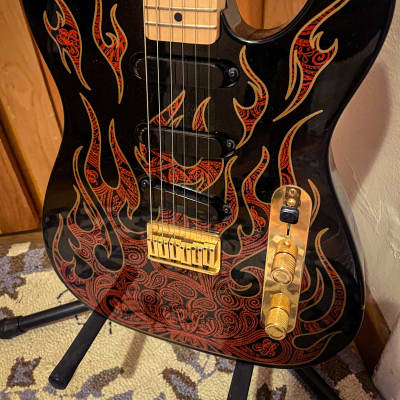 PRICE DROP Fender James Burton Telecaster - Black and Red Paisley Flame! for sale