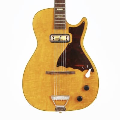 1961 Harmony H47 Stratotone MARS Vintage Silvertone Jupiter Electric Semi-Hollow DeArmond Gold Foil Pickup Player’s Guitar w/ OSSC image 1