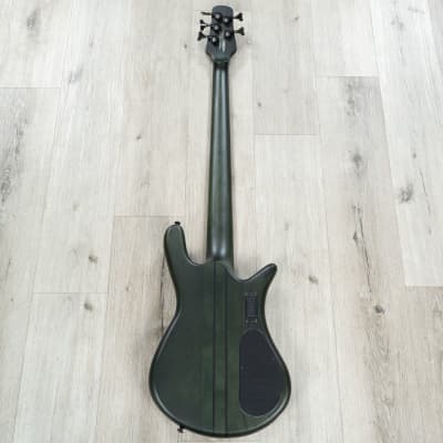 Spector NS Dimension 5 Multi-Scale 5-String Left-Handed Bass, Haunted Moss Matte image 6