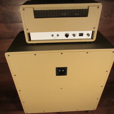 Mahalo Katy 66 Tube Amplifier Head With 412 Cabinet  Tan image 5