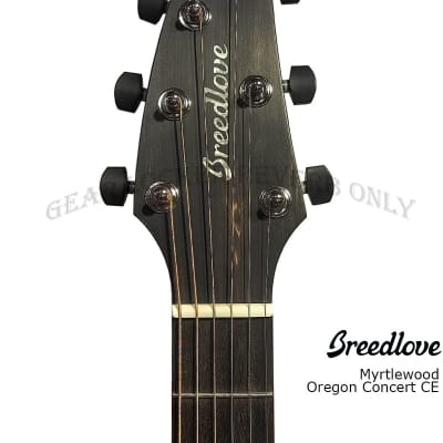Breedlove Oregon Concert CE all solid Sitka Spruce & Myrtlewood acoustic electric guitar image 10