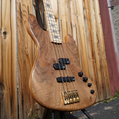 Spector USA Coda 4 Clairo Walnut 4-String Bass Guitar w/ Deluxe Protec Gig Bag (2023) image 8