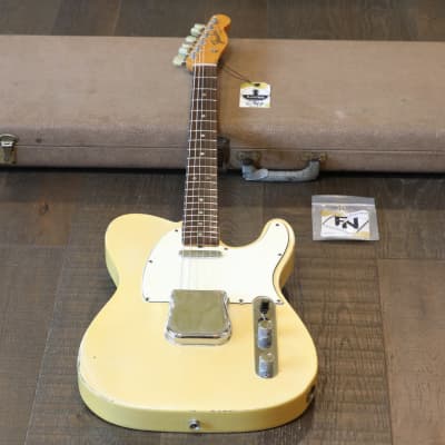 Vintage! Early 1966 Fender Telecaster Electric Guitar Blonde + OHSC (6940) for sale