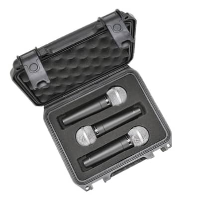 SKB 3i-0907-MC3 iSeries Injection Molded (3) Microphone Case with Storage Compartment image 4