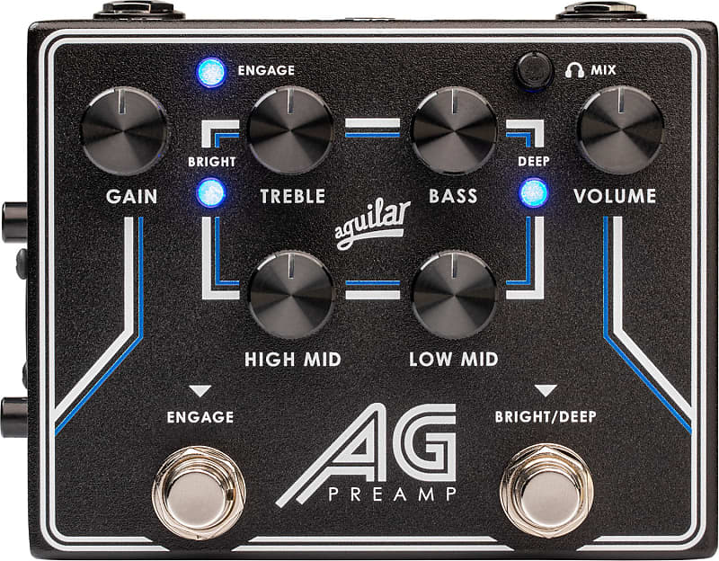 Aguilar AG Preamp Analog Bass Preamp and DI Pedal