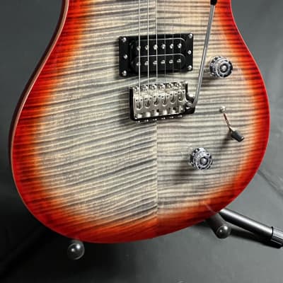 Paul Reed Smith PRS SE Custom 24 Electric Guitar Charcoal Cherry Burst w/ Gig Bag image 3