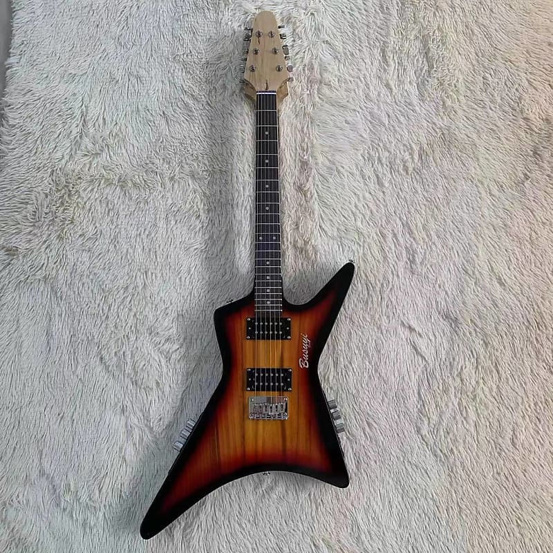 12 / 6 String Electric Busuyi Double Neck Guitar 2022 Sunburst image 1