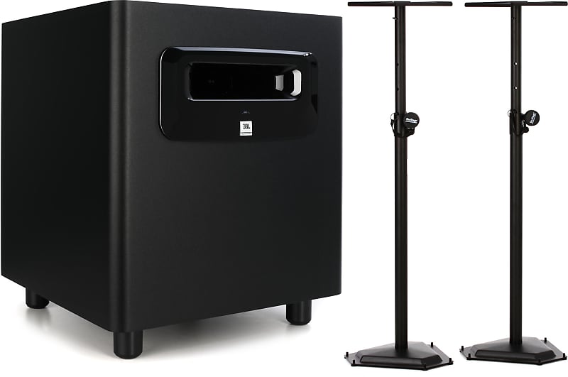 JBL LSR310S 10inch Powered Studio Subwoofer Bundle with Reverb