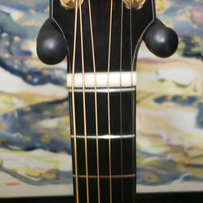 1990s Harvey Leach F29 Acoustic Guitar w/ Hard Case image 3