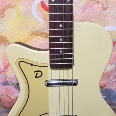 1990's Danelectro U2 ‘57 Reissue Cream Electric Guitar "Left Handed" (USED) "SOLD AS IS" image 5