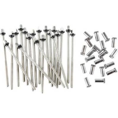 DW True Pitch 50 Bass Drum Tension Rods 20pk image 2