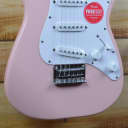 New Squier® Mini Strat Indian Laurel Fingerboard Electric Guitar Shell Pink