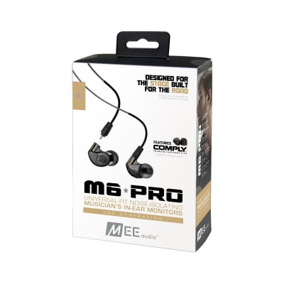 Mee Audio M6 Pro In-Ear Monitors w/ Detachable Cables (Black) image 7