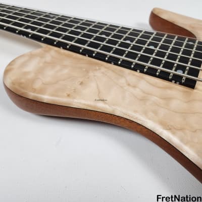 Fodera Imperial Elite 6-String Bass Single Cut Quilted Maple Mahogany Neck-Thru 11.5lbs I61484N image 11
