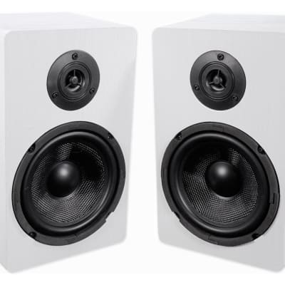 Rockville BluTube Amplifier Home Receiver+6.5" White Bookshelf Speakers+12" Sub image 14