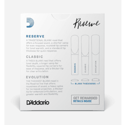 D'Addario DCR1030 Reserve 10-Pack #3 Clarinet Reeds + FREE Reed Guard! image 2