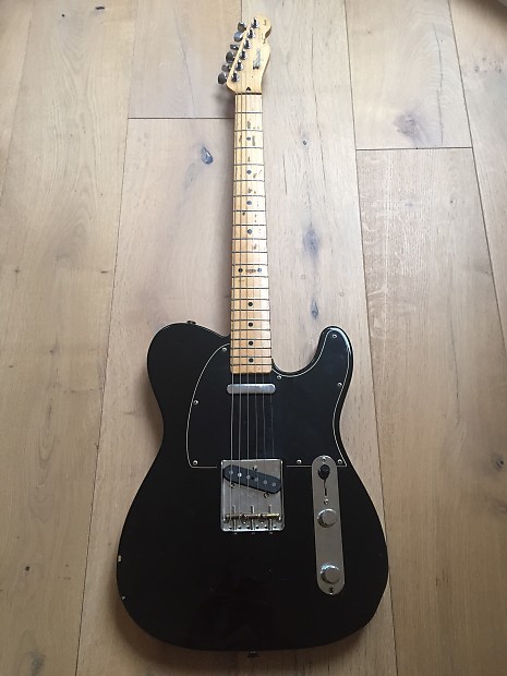Squier Fender Japan Silver Series Telecaster 1992 Black | Reverb