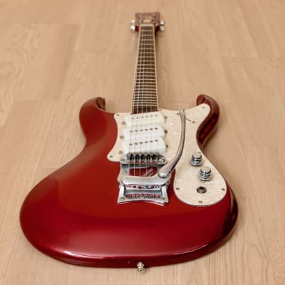 2004 Mosrite Eurorite 3 Pickup Non-Production Ventures-Style Guitar, Candy Apple Red w/ Case, Fillmore image 10
