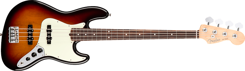 Fender American Professional Jazz Bass with Rosewood Fretboard 2017 - 2019 3-Color Sunburst image 1