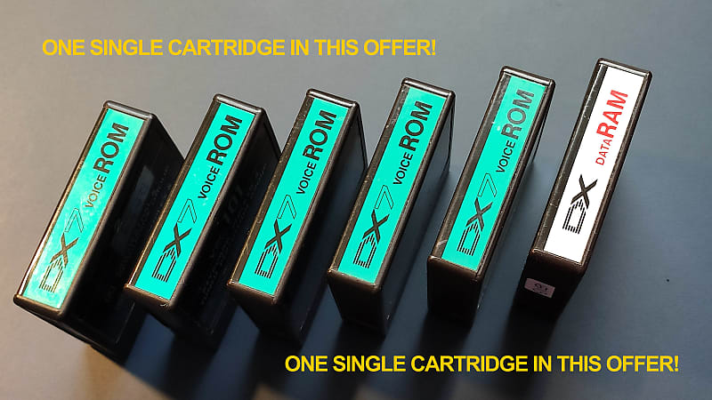 Yamaha Data Cartridge for DX7 Mk1 Volume 1 +2 1983 (2-piece Yamaha Data Cartridge for DX7 Mk1 Volume 1 +2 1983 (2-piece