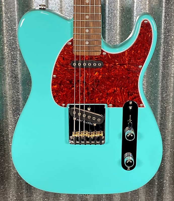 G&L USA 2023 Custom ASAT Classic Turquoise Guitar & Bag #1127 Used image 1