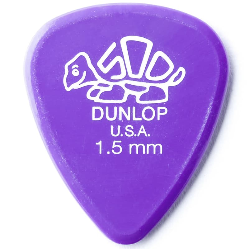 Dunlop 41P1.5 Delrin Standard 1.5mm Guitar Picks, 12-pack image 1