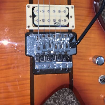 B.C. Rich warlock nj neckthru series electric guitar Floyd rose Sunburst image 4