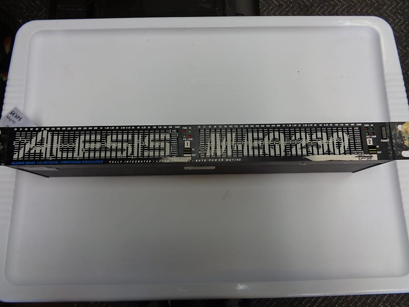 Alesis  M-EQ 230 Dual 1/3 Octave Precision Equalizer AS IS For parts or repair image 1