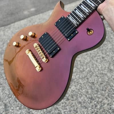 ESP LTD EC-1000 Deluxe LH Gold Andromeda Left-Handed w/ Gig Bag image 2