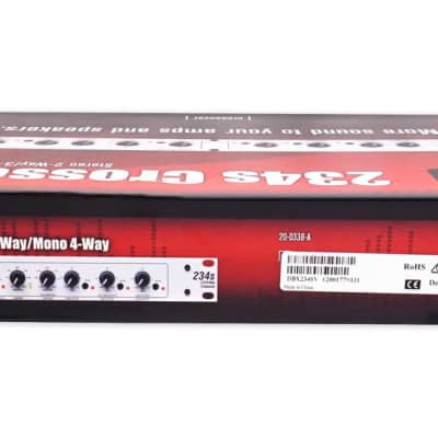 DBX 234S Stereo 2/3 Way/Mono 4-Way Professional Crossover, Rack Mount, 2 Channel image 7