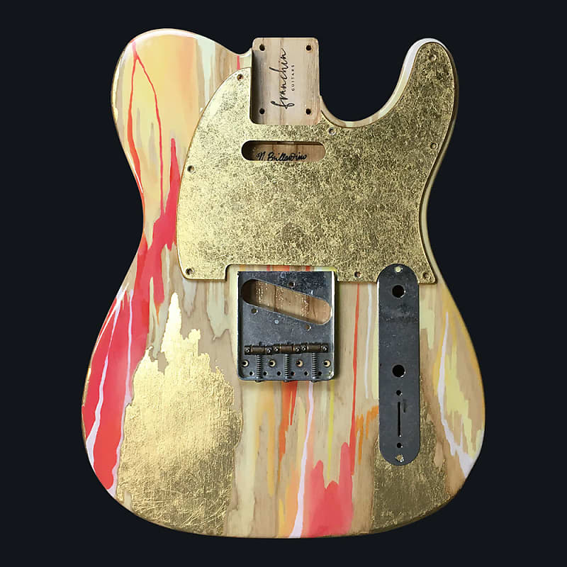 Made to Order - FRANCHIN Mars guitar body Colorful Wood Grain Oil