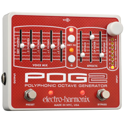 Electro-Harmonix POG2 Polyphonic Octave Generator Advanced Algorithm, 9.6DC-200 PSU included image 2