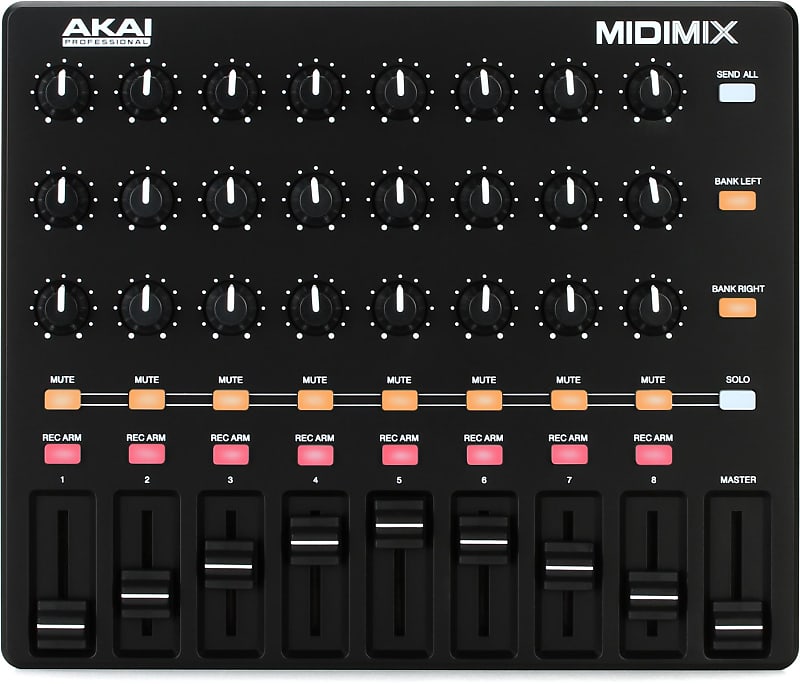 AKAI MIDIMIX USBミキサー Akai MIDIMIX 8 Channel Portable Midi Mixer