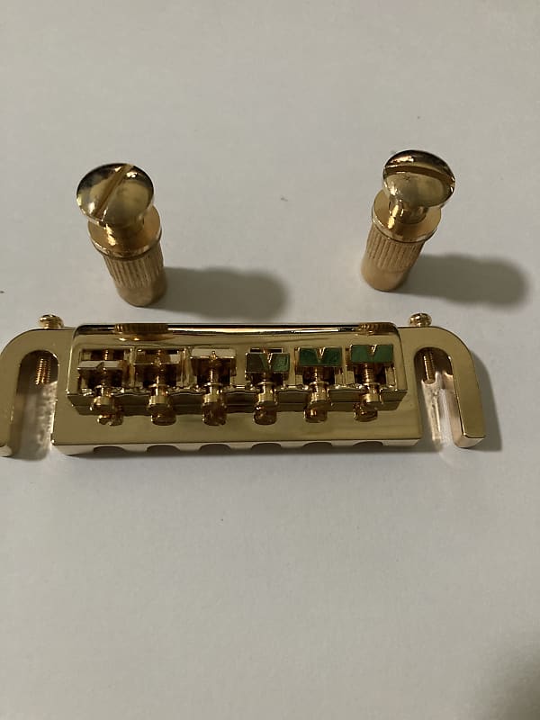 Mighty mite Adjustable  electric guitar tailpiece 2010’s Gold image 1