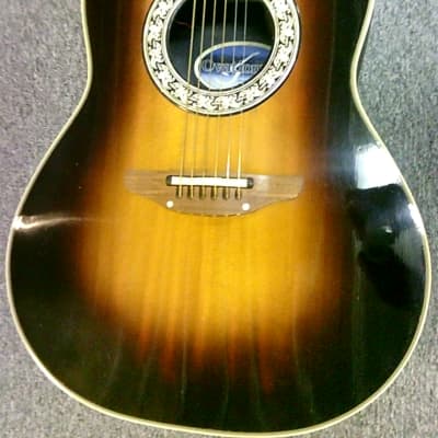 Ovation 1612 Custom Balladeer Acoustic Electric Guitar - Sunburst image 3