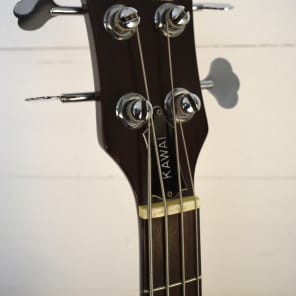 80's Kawai  F2B bass   4 string vintage Natural finish  with OHSC (rare) image 3