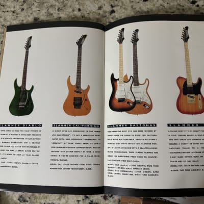 Hamer Catalog 1996 Standard artist Archtop eclipse 12 string special mirage Duo Tone. P-90 T 51 vintage S Daytona Californian chaparral bass Cruise bass slammer image 20