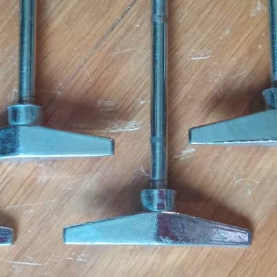 6 Pearl Vintage Bass Drum T Rods Tension Rods 70s 80s 90s image 4