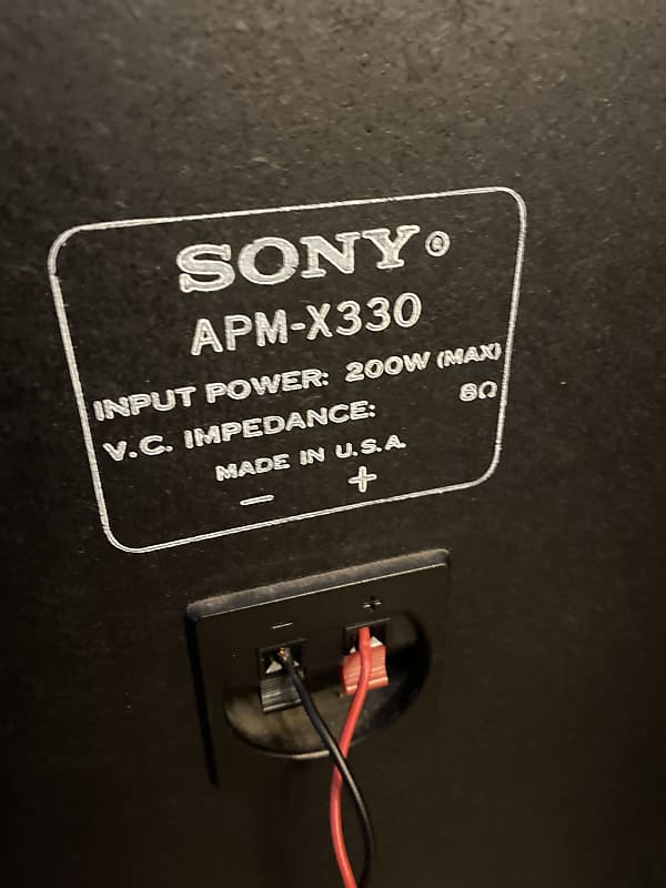 Sony speaker pair Apm X330 1980s Reverb