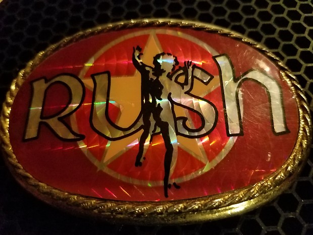 Rush store belt buckle