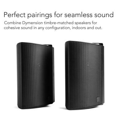 Definitive Technology Dymension AW-450 Outdoor Speaker (White, Pair), Two-Way Surface Mount Wired Speakers, 4.5" Woofer, 1? Tweeter, & 4.5"x6? Passive Bass Radiator, IP66 All-Weather Outdoor Speakers image 4