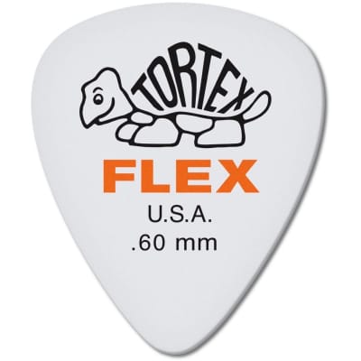 Dunlop 428R060 Tortex Flex Standard .60mm Guitar Picks (72-Pack)